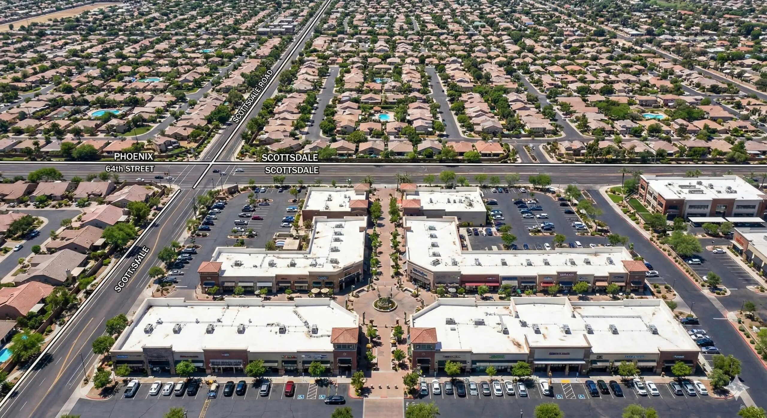 Kierland area Phoenix 85254 zip code with Scottsdale address near Kierland Commons shopping