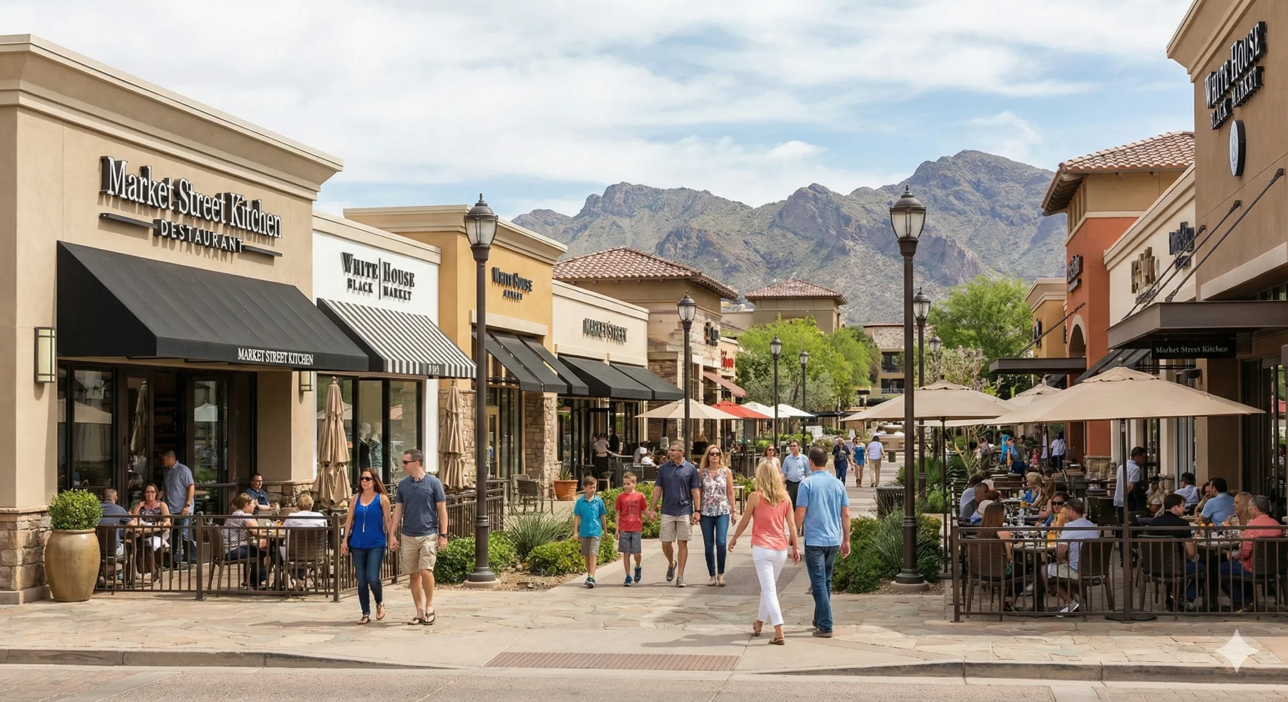 Market Street at DC Ranch North Scottsdale Arizona shopping dining walkable community center