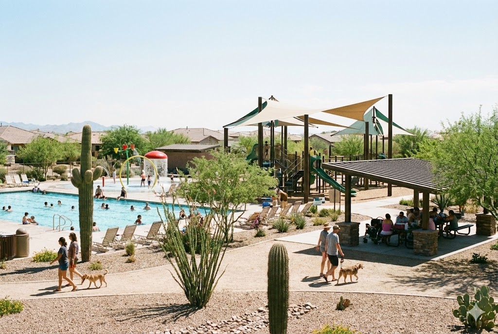 Tatum Ranch community pool playground and park amenities in Cave Creek Arizona family neighborhood