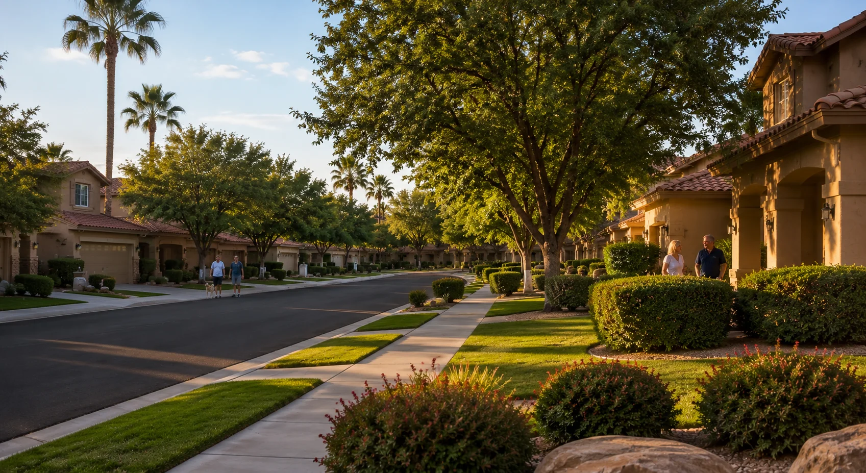 Alta Mira Tempe Arizona neighborhood with landscaped homes and tree-lined streets
