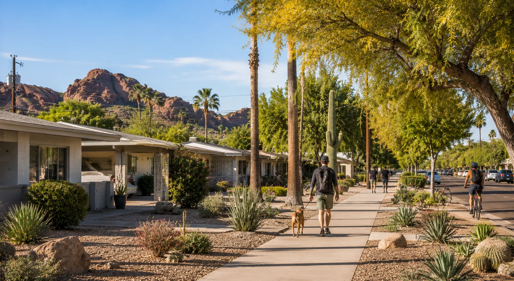 Meyer Park Hudson Manor North Tempe neighborhood near Papago Park trails