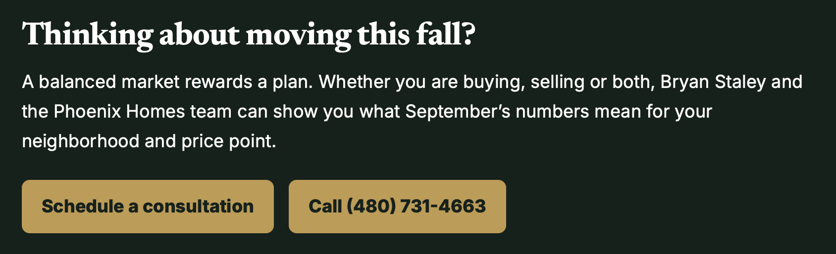 Phoenix Homes contact consultation